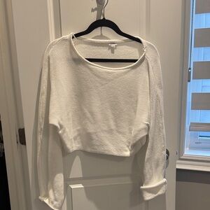 Off the shoulder knit